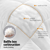 Giselle Bedding Super King Quilt, 200GSM Summer Duck Down Feather Doona Insert