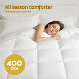 Giselle Bedding Double Size 400GSM Microfiber Quilt All Season Duvet Quilts Comforter Winter Summer