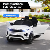 Rigo Ride On Car Kids Electric Ride On Cars Land Rover Licensed 12V White