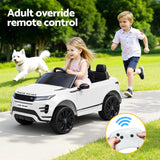 Rigo Ride On Car Kids Electric Ride On Cars Land Rover Licensed 12V White