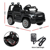 Toyota Ride On Car Kids SUV 12V Remote Control Sequoia TRD Pro Black