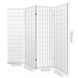 Artiss 4 Panel Room Divider Screen 174x179cm White