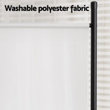 Artiss 3 Panel Room Divider Set of 2 Folding Privacy Screen Fabric Room Separator Partition White