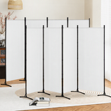 Artiss 4 Panel Room Divider Set of 2 Folding Privacy Screen Fabric Room Separator Partition White
