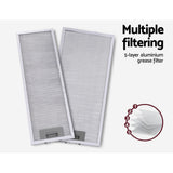 Devanti 600mm Range Hood 60cm Slide out Rangehood Stainless Steel