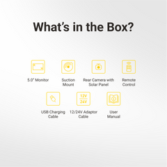 PARKMATE 5.0” Wireless Monitor & Solar Powered Camera Package