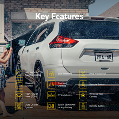PARKMATE 5.0” Wireless Monitor & Solar Powered Camera Package