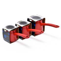 COFFEE CULTURE ENAMEL RED TURKISH COFFEE POT - 300ML