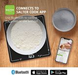 SALTER BLUETOOTH SMART KITCHEN SCALE 10KG BLACK