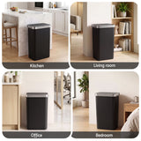 Devanti 50L Motion Sensor Trash Bin Automatic Kitchen Waste Dustbin Black