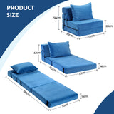Artiss 3 Pack Folding Sofa Bed Armless Lounger Foam Floor Sofas Futons Couches