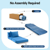 Artiss 3 Pack Folding Sofa Bed Armless Lounger Foam Floor Sofas Futons Couches