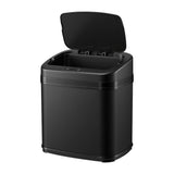 Devanti 15L Motion Sensor Bin Touchless Bins Soft-Close Rubbish Trash Can Black
