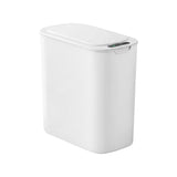 Devanti Automatic Trash Bin with Lid 11L Motion Sensor Kitchen Bin Touchless Garbage Can Modern White Plastic Slim Rubbish Bin with Liner Holder for Kitchen, Home, Office