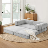 Artiss Convertible Folding Sofa Bed Grey