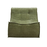 Artiss Floor Sofa Armless Chenille No Assembly Removable Cover Green