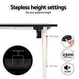 140cm Artiss Electric Standing Desk with Mini Pedal Exercise Bike Home Office