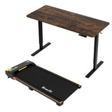 Artiss 140cm Standing Desk Treadmill Motorised Rustic Brown