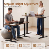 Artiss 140cm Standing Desk Treadmill Motorised Rustic Brown
