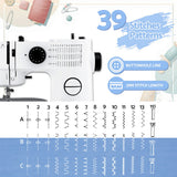 Devanti 39 Stitches Mini Sewing Machine Portable Sewing Machine Kit