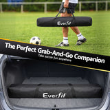 Everfit Portable Soccer Goal Net Fibreglass Polyester 12x6ft