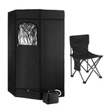 Devanti Portable Steam Sauna Tent 1000W 3L Steamer Pot Full Body Home SPA Timer