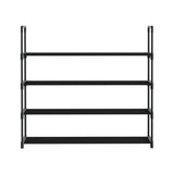 Artiss Shoe Rack 4-tier 16 Pairs Stackable Black
