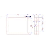Artiss Metal Table Legs DIY Rectangular 40X30CM Set of 2