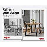 Artiss Metal Table Legs DIY Trapezoid 45X65CM Set of 2