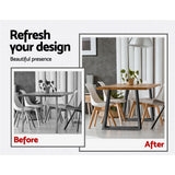 Artiss Metal Table Legs DIY Trapezoid 65X90CM Set of 2