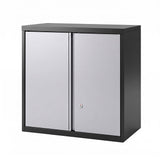 Giantz Steel Tool Cabinet Wall Mount Adjustable Shelf Garage Storage Lockable Black Grey
