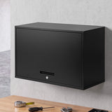 Giantz Wall Mount Steel Tool Cabinet Garage Storage Box Lockable Overhead Shelf Black