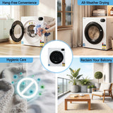 Devanti 6kg tumble dryer with stainless steel drum and touch screen