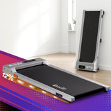 Everfit 3 in 1 Walking Pad Treadmill 12% Incline Under Desk Treadmills for Home Gym With 38cm Wide Belt Silver