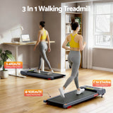 Everfit Treadmill Electric Walking Pad Incline Under Desk Home Gym 380mm Grey