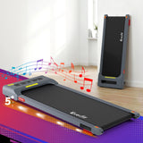 Everfit Treadmill Electric Walking Pad Incline Under Desk Home Gym 380mm Grey
