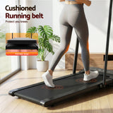 Everfit Treadmill Electric Walking Pad Under Desk Home Gym Fitness 380mm Black
