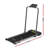 Everfit Treadmill Electric Walking Pad Under Desk Home Gym Fitness 380mm Grey