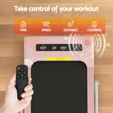 Everfit Treadmill Electric Walking Pad Under Desk Home Gym Fitness 380mm Pink