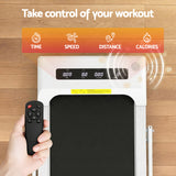Everfit Treadmill Electric Walking Pad Under Desk Home Gym Fitness 380mm White