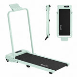 Everfit 3 in 1 Walking Pad Treadmill 12% Incline Foldable Under Desk Treadmills for Home 38cm Green