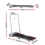 Everfit 3 in 1 Walking Pad Treadmill 12% Incline Under Desk Foldable for Home With 38cm Belt Silver