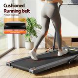 Everfit Treadmill Electric Walking Pad Under Desk Home Gym Fitness 400mm Grey