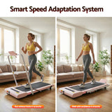Everfit Treadmill Electric Walking Pad Under Desk Home Gym Fitness 400mm Pink