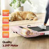 Everfit Treadmill Electric Walking Pad Under Desk Home Gym Fitness 400mm Pink