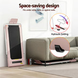 Everfit Treadmill Electric Walking Pad Under Desk Home Gym Fitness 400mm Pink