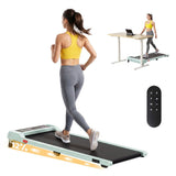 Everfit 3 in 1 Walking Pad Treadmill 12% Incline Under Desk Treadmills for Home Gym 40cmBelt Green
