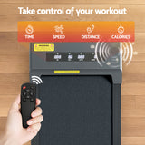 Everfit Treadmill Electric Walking Pad Under Desk Home Gym Fitness 400mm Grey
