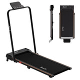 Everfit 3 in 1 Walking Pad Treadmill 12% Incline Foldable Under Desk Treadmills for Home Gym With 40cm Wide Belt Black