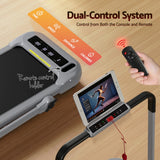 Everfit Treadmill Electric Walking Pad with Incline Foldable for Home Gym Grey